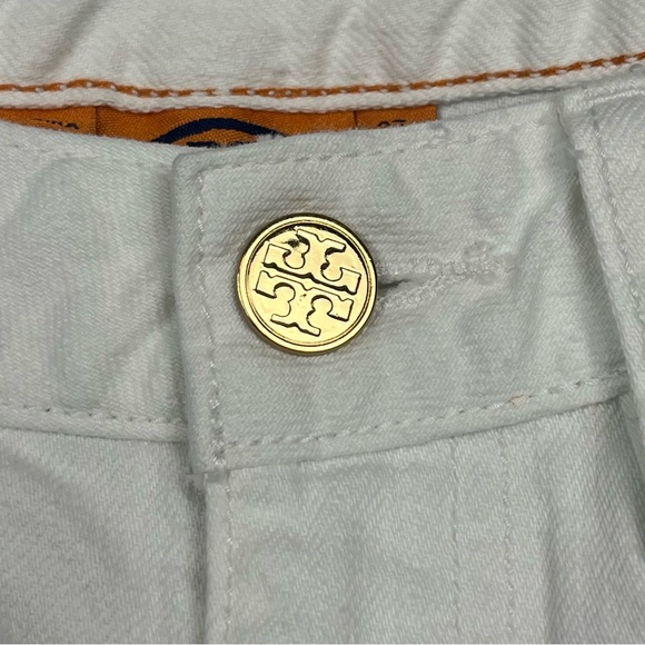 Tory Burch white Super Skinny denim embroidered pocket jeans, size 27. - Picture 6 of 11